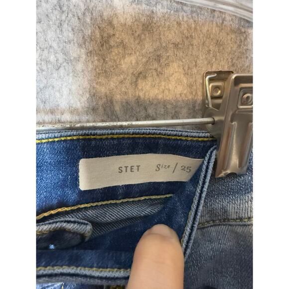 Pilcro And The Letterpress Size 25 Stet Mid-Rise Skinny Distressed Jeans - Picture 7 of 8